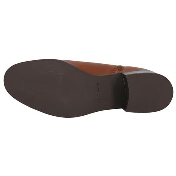 Cole Haan Ankle Adrien Bootie Women's Size 11 British Tan Leather Block Heel - Picture 5 of 5